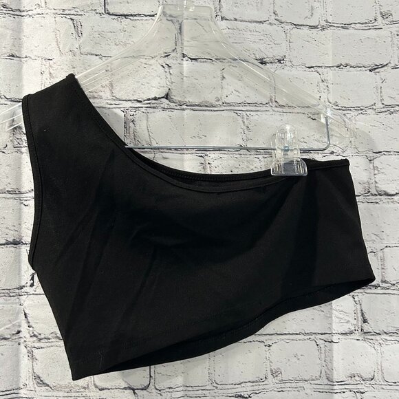 5 for $10 Ladies Love Couture one shoulder crop top Size M - Picture 1 of 3